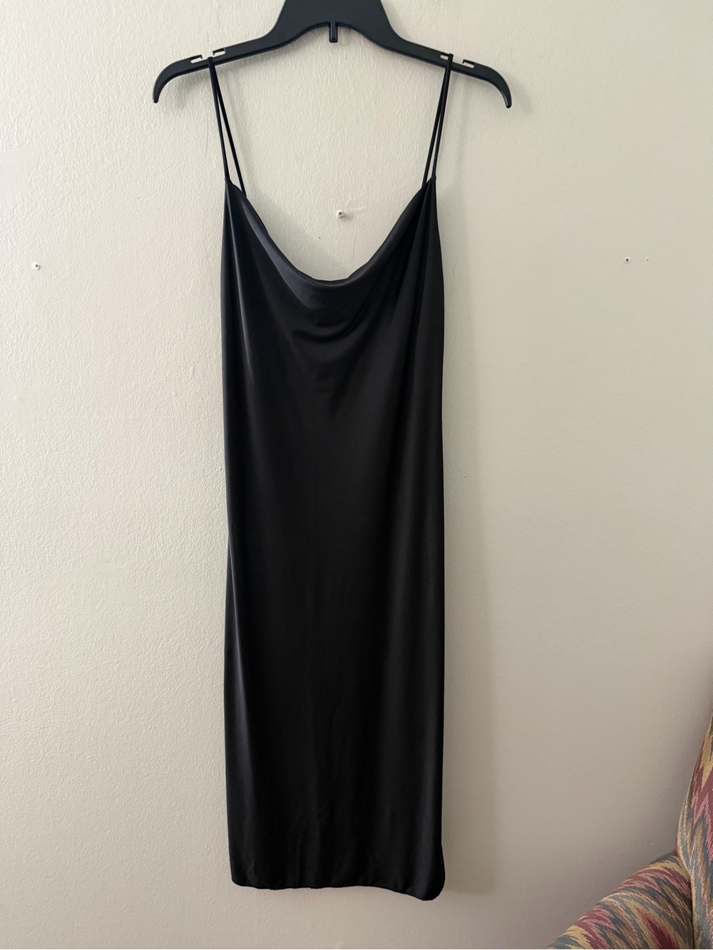 Sincerely Jules Black Cowl Neck Midi Slip Dress